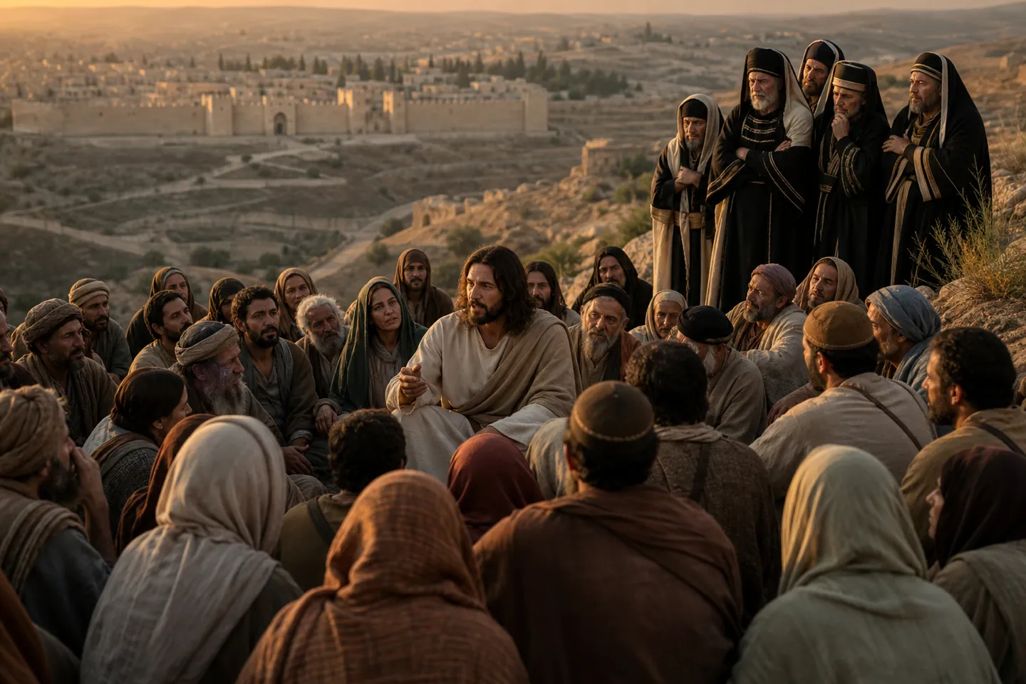 Parable of the Unjust Steward audience: Jesus teaching on the road to Jerusalem as the Pharisees deride Him